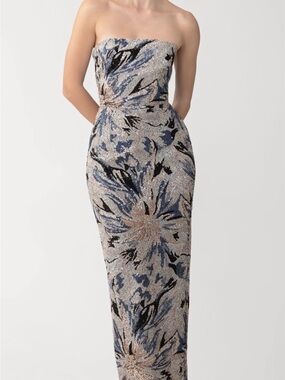 SAU LEE
Meryl Strapless
Sequin Gown Blue Multi Size 14